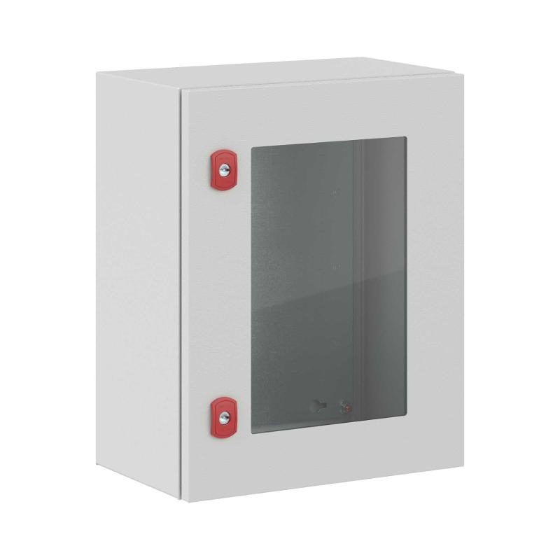 Корпус сварной навесной ST с прозрачной дверью и М/П ВхШхГ  500 x 400 x 250