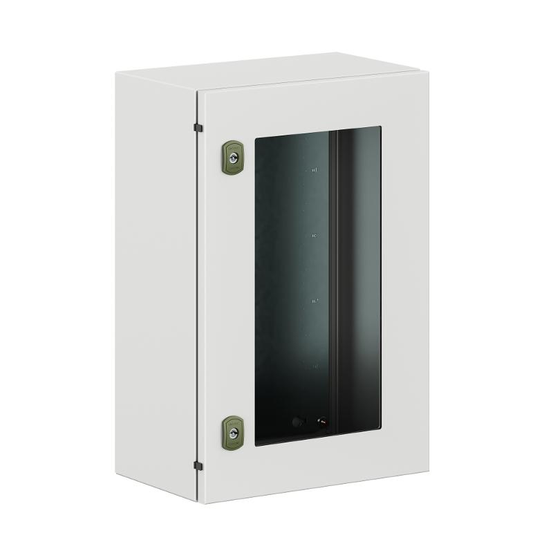Корпус навесной уличный ST Outdoor с М/П с прозрачной дверью ВxШxГ 600x400x250 мм, IP66