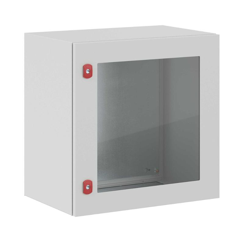 Корпус сварной навесной ST с прозрачной дверью и М/П ВхШхГ  600 x 600 x 400