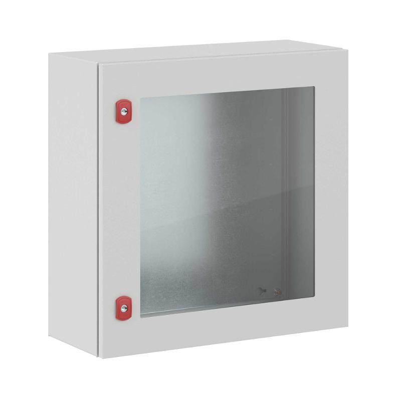 Корпус сварной навесной ST с прозрачной дверью и М/П ВхШхГ  600 x 600 x 250