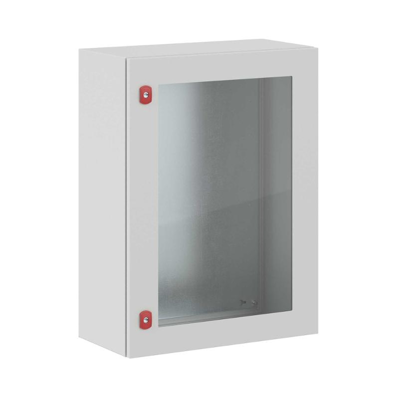 Корпус сварной навесной ST с прозрачной дверью и М/П ВхШхГ  800 x 600 x 300