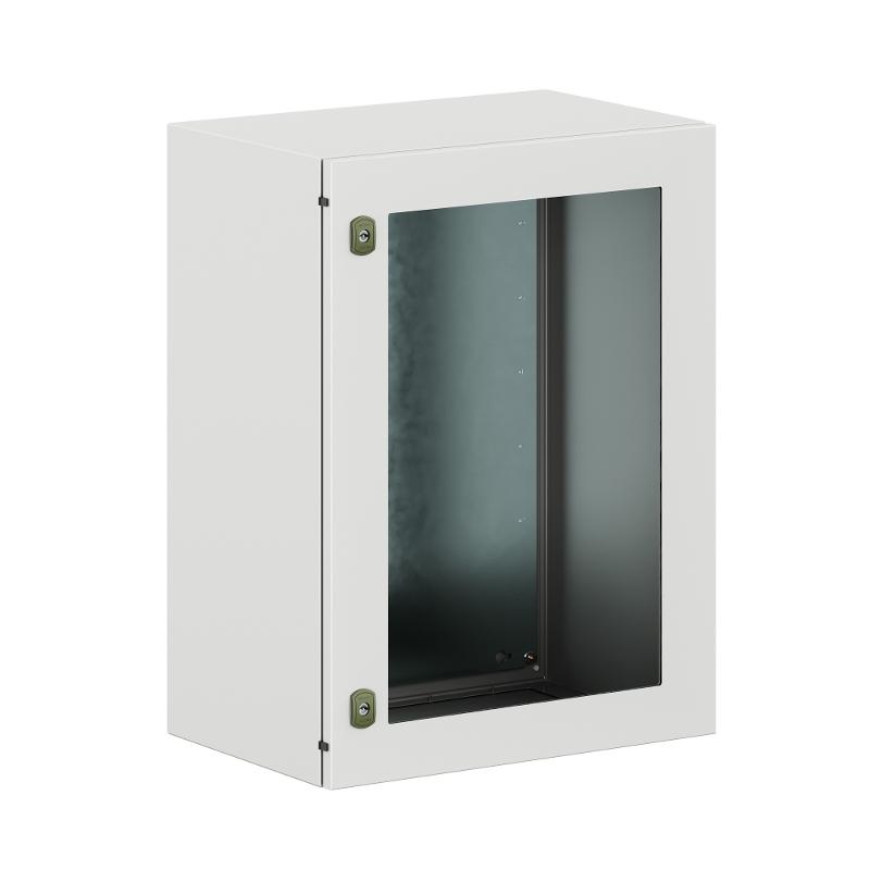 Корпус навесной уличный ST Outdoor с М/П с прозрачной дверью ВxШxГ 800x600x400 мм, IP66