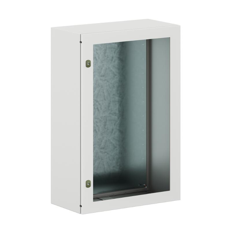 Корпус навесной уличный ST Outdoor с М/П с прозрачной дверью ВxШxГ 1200x800x400 мм, IP66