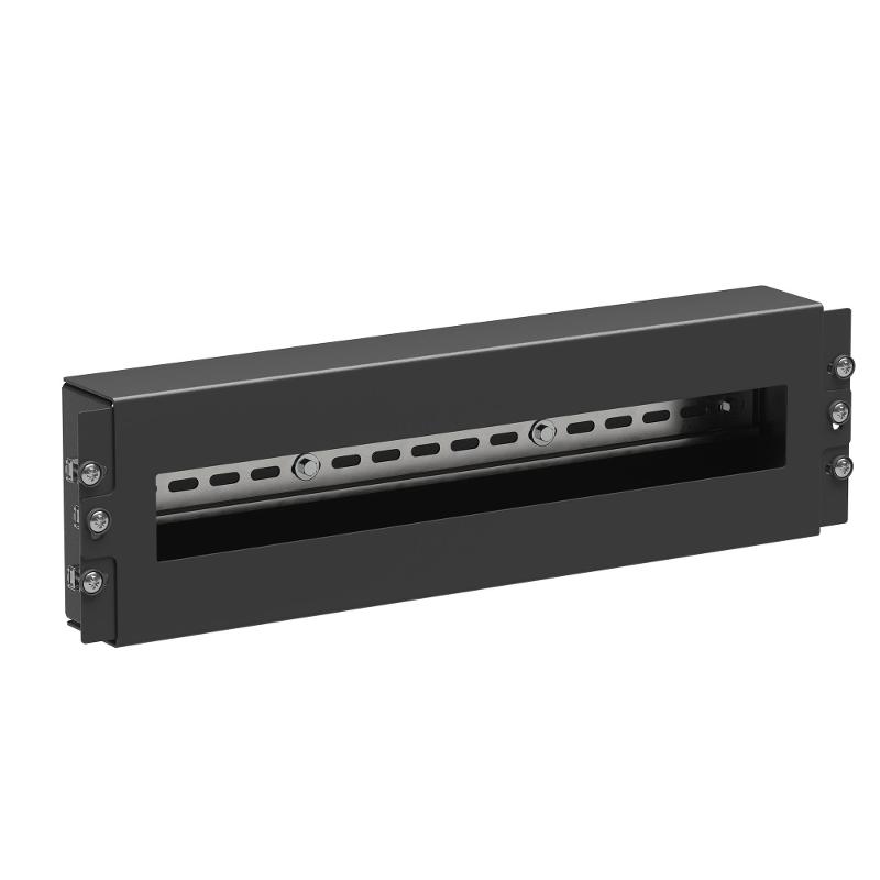 Модуль 4U с DIN рейкой для 19" IT-корпусов, RAL9005
