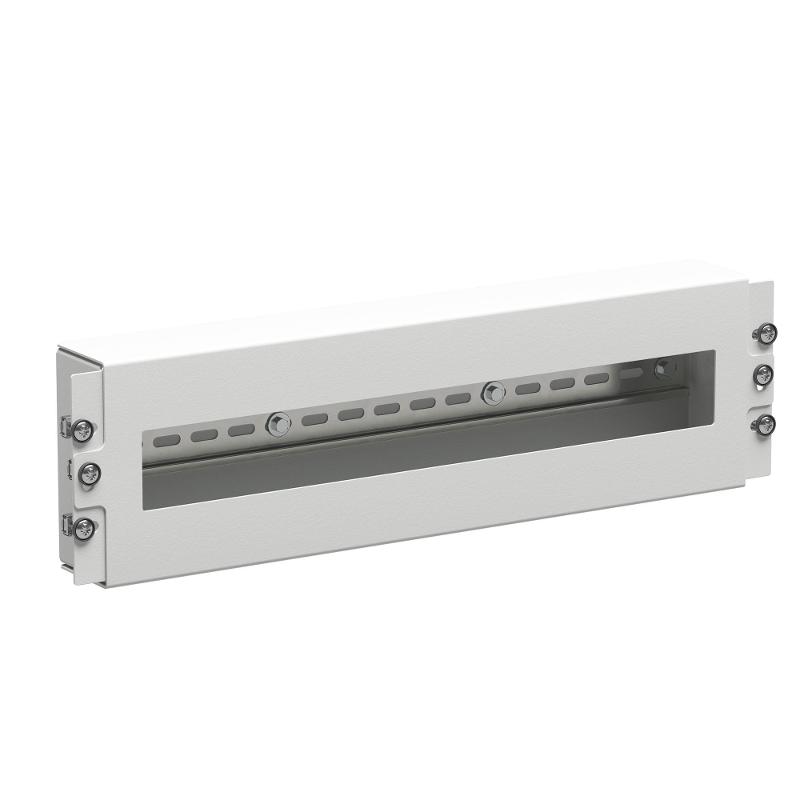 Модуль 4U с DIN рейкой для 19" IT-корпусов, RAL7035