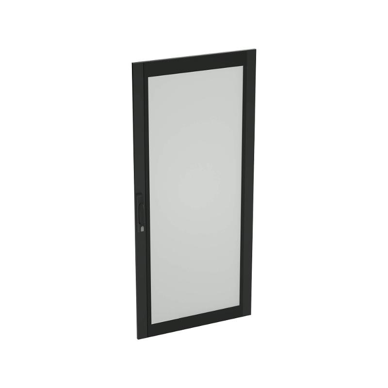 Дверь со стеклом для IT-CQE 1400x600, RAL7035