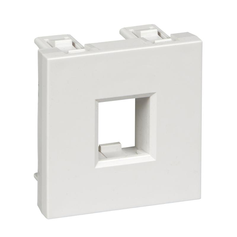 Altira Белый Плата лицевая W45 2 модуля 1xKeystone RAL9003