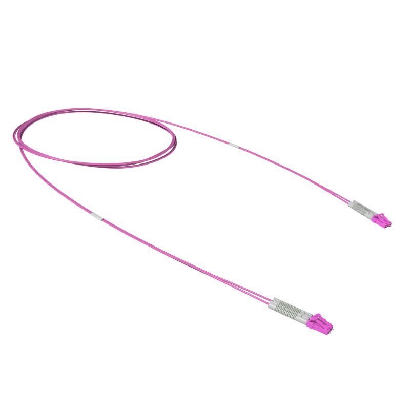 Оптический коммутационный шнур двухволоконный (Duplex) flexible boot LC/UPC - LC/UPC 50/125 (OM4), 2 м