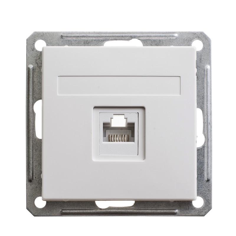 W59 Белый Розетка компьютерная 1-ая RJ45 кат.5e