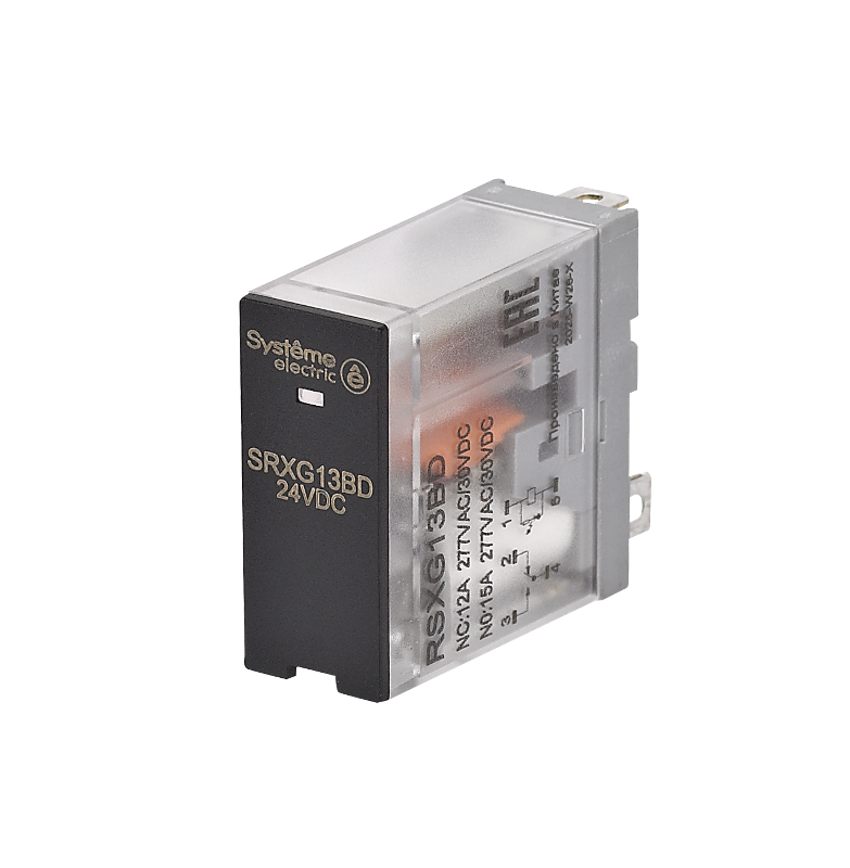 Реле 12A 1CO 24VDC LED