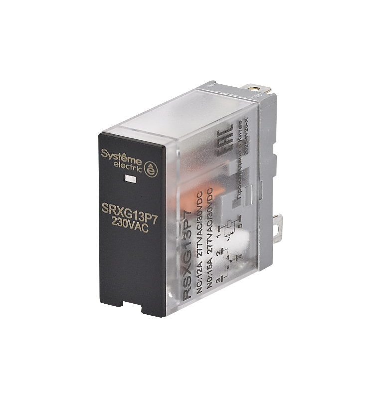 Реле 12A 1CO 230VAC LED