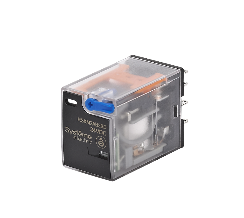 Реле 12A 2CO 24VDC тест кнопка LED