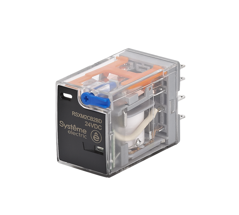 Реле 10A 2CO 24VDC тест кнопка LED