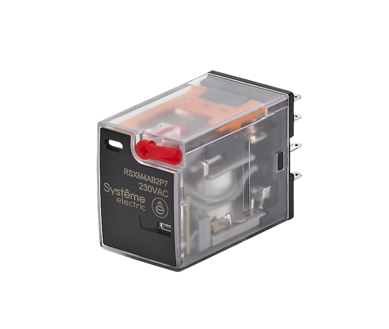 Реле 6A 4CO 230VAC тест кнопка LED