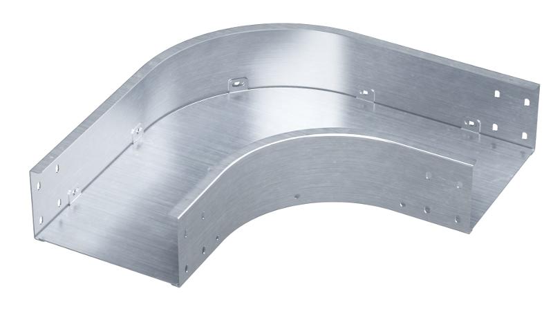 Угол горизонтальный 90 градусов 80х200, 1,2 мм, цинк-ламель, в комплекте с крепежными элементами и соединительными пластинами