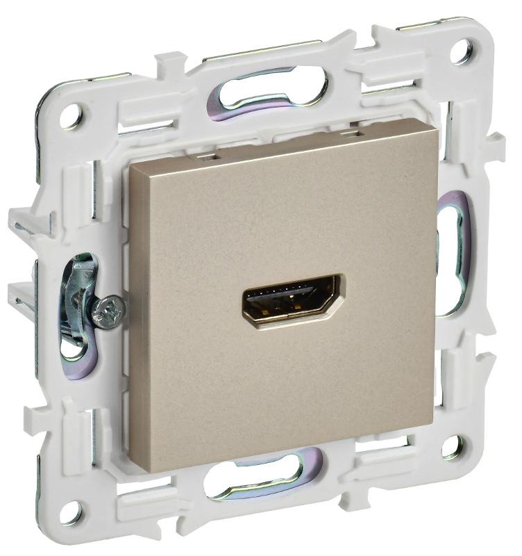 SKANDY Розетка HDMI SK-H01Sh шампань