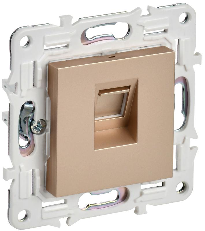 SKANDY Розетка компьютерная RJ45 кат.5E SK-K01Sa песочный