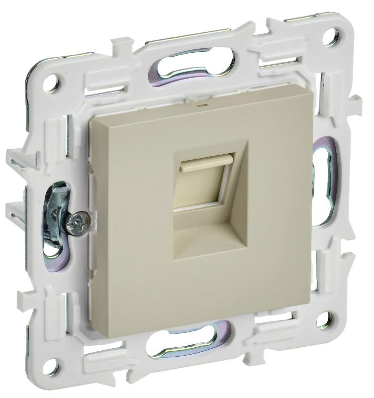 SKANDY Розетка компьютерная RJ45 кат.6 SK-K02B бежевый