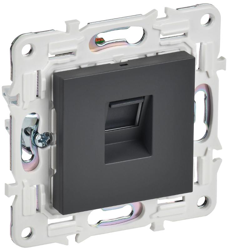 SKANDY Розетка компьютерная RJ45 кат.6 SK-K02T титан