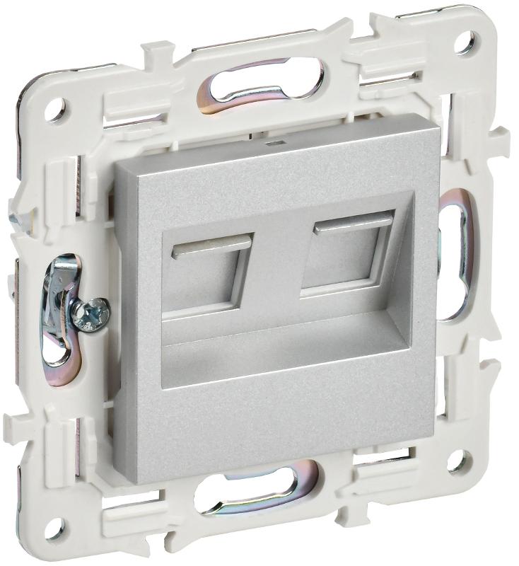 SKANDY Роз. комп. 2-ая RJ45 кат.5E SK-K03S сереб.