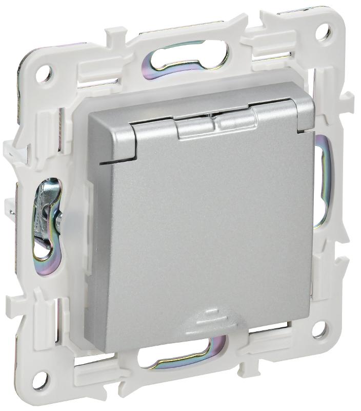 SKANDY Роз. з/к/ш кр. 16А IP44 SK-R11S сереб.