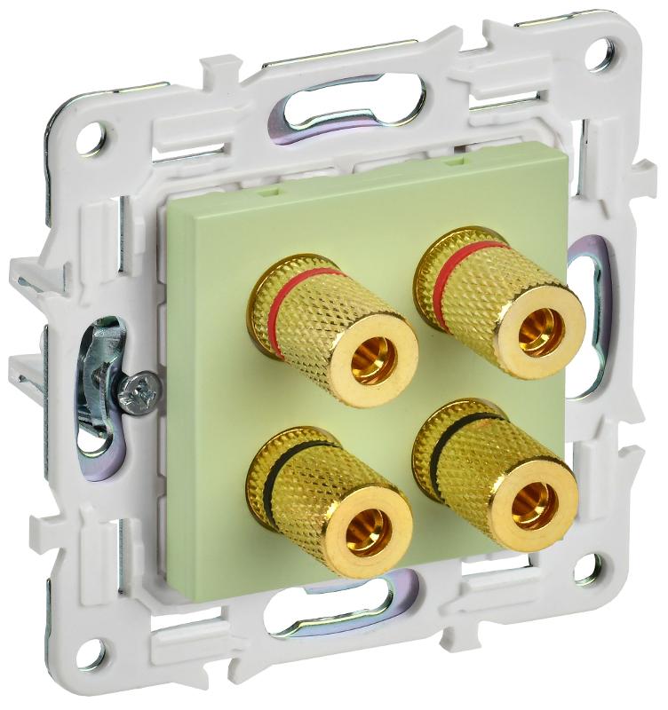 SKANDY Аудиорозетка 4-местная SK-A01M мятный