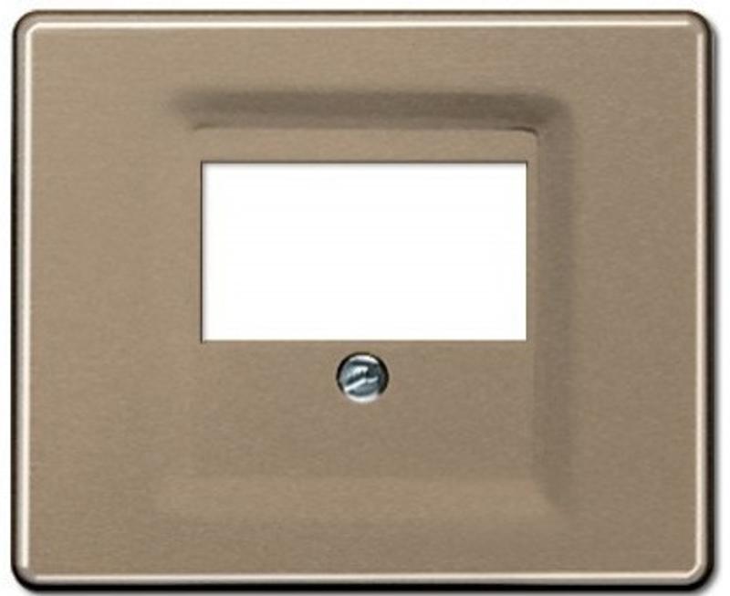 Крышка для ТАЕ и USB розеток, фиксация винтом; металл; золотая бронза; SL500