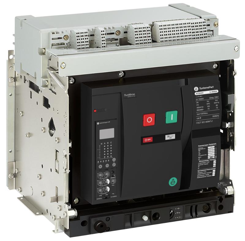 ВОЗДУШНЫЙ АВТ.ВЫКЛ.SYSTEMEPACT ACB 10H 3P 6.0H ВЫК,ГП MCH+MX+XF AC230V