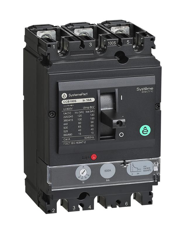 АВТ.ВЫКЛ SYSTEMEPACT CCB100 50KA 3P3D TMD32 РЫЧАГ