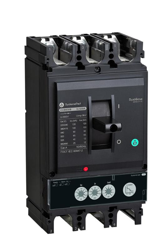 АВТ.ВЫКЛ SYSTEMEPACT CCB630 150KA 3P3D S2.3 630A РЫЧАГ