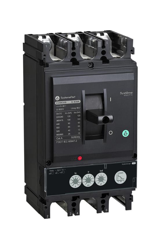 АВТ.ВЫКЛ SYSTEMEPACT CCB630 50KA 3P3D S2.3 630A РЫЧАГ