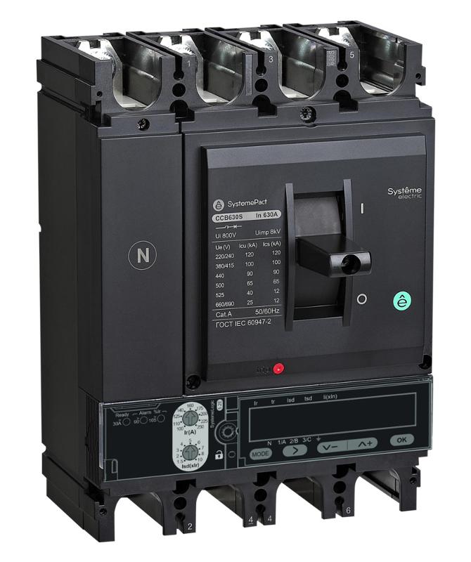 АВТ.ВЫКЛ SYSTEMEPACT CCB630 100KA 4P4D S5.3E 630A
