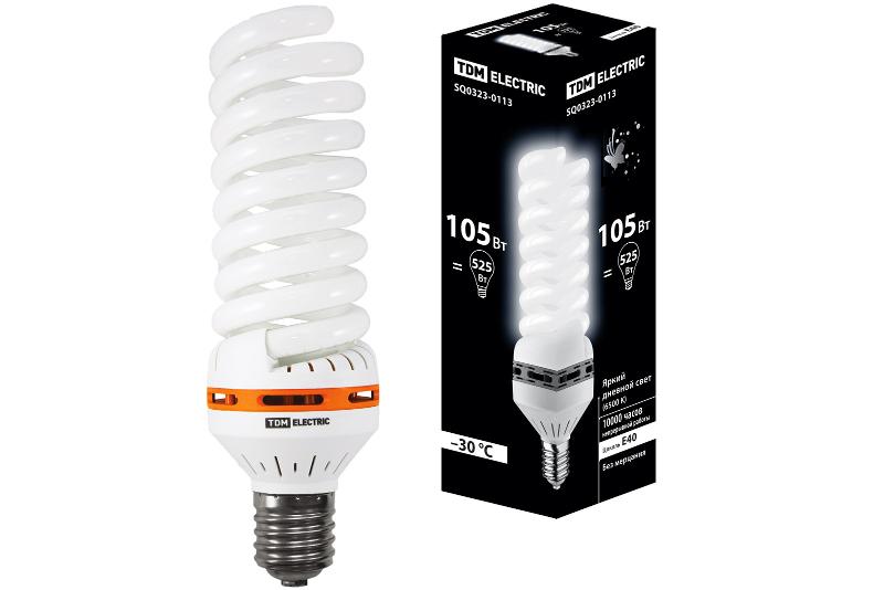 Лампа энергосберегающая КЛЛ-FS-105 Вт-6500 К–Е40 (85х280 мм)