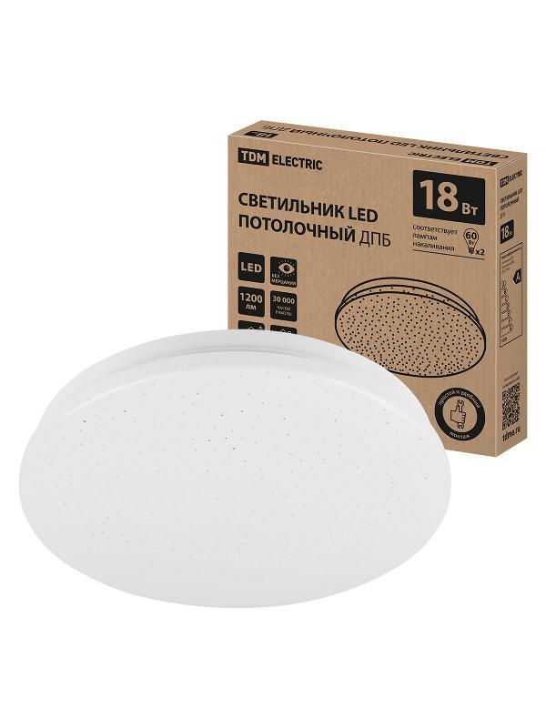 Светильник LED потолочный ДПБ 02, 18 Вт, 4000 К, Звездное небо,
