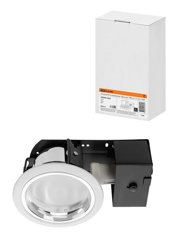 Светильник встраиваемый под лампу ЛВО 04 Downlight 13Вт КЛЛ Е27 IP20