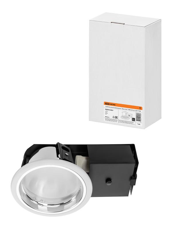 Светильник встраиваемый под лампу ЛВО 04 Downlight 2х15Вт КЛЛ Е27 IP20