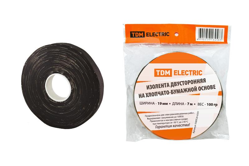 Изолента ХБ 19ммх7м двусторонняя (100 г)