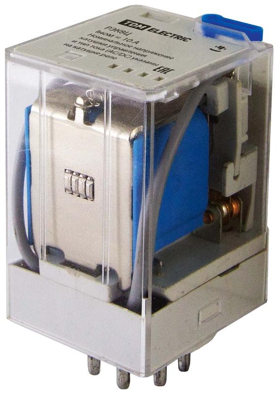 Реле РЭК8Ц/2 10А  12В AC (без разъема Р8Ц арт. SQ1503-0019)
