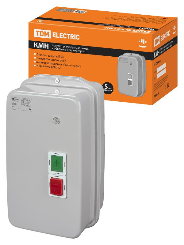КМН35062 50А в оболочке с индикатором Ue=220В/АС3 IP54