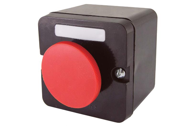 Пост кнопочный ПКЕ 212-1 красный гриб IP40