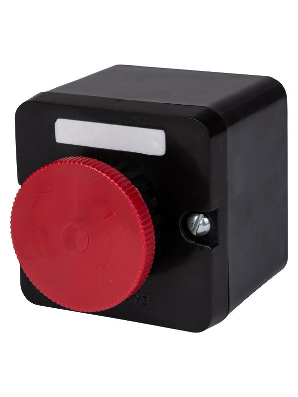 ПКЕ 212-1 красный гриб с фиксацией IP40
