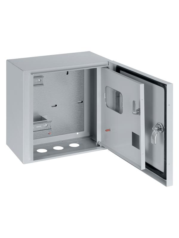 Щит учета ЩУ-1ф/1-1 (2 двери) (310х300х150) IP54 Народный эконом