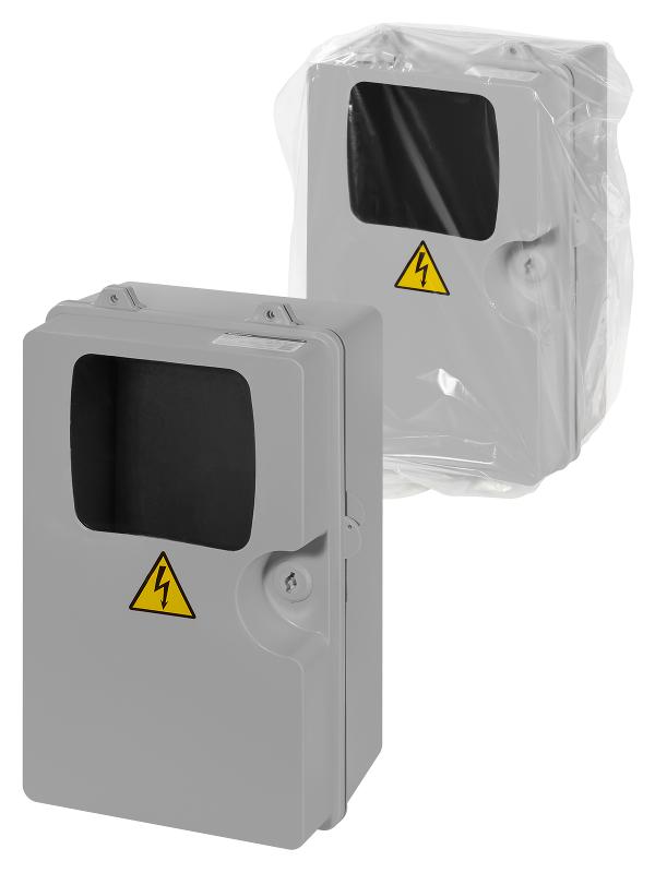 Щит учета ЩУ-П-1ф/3ф (360х225х155) пластик, монтажная панель IP54
