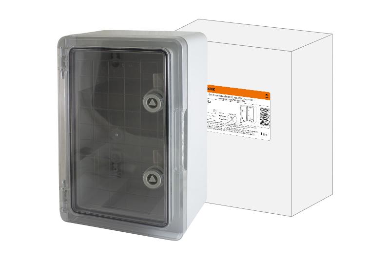 Бокс пластиковый ЩМП-0-2, прозрачная крышка ABS, IP65, -45 до +75 С, навесной, (350x250x150)