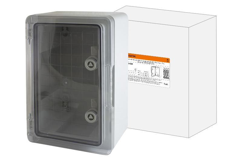Бокс пластиковый ЩМП-0-8, прозрачная крышка ABS, IP65, -45 до +75 С, навесной, (700x500x250)