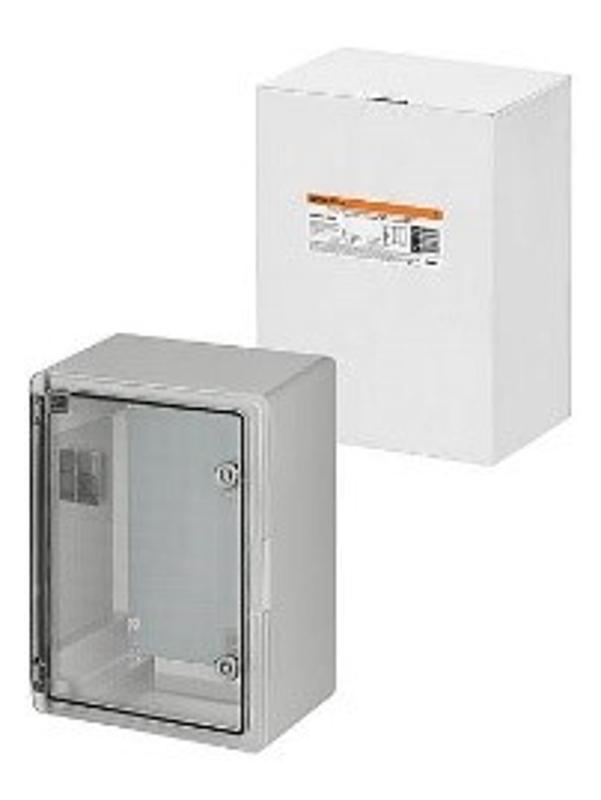 Бокс пластиковый навесной ЩМП-0-4, прозр. крышка, ABS, IP65, от -45 до +75 °С (400x300x210)