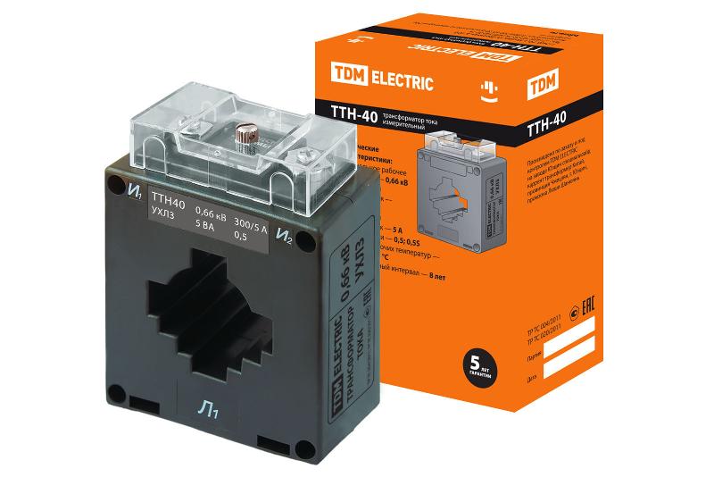 Трансформатор тока ТТН 40/300/5- 5VA/0,5-Р