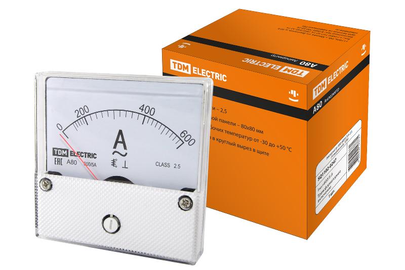 Амперметр А80  600А/5А-2,5, (поверенный),