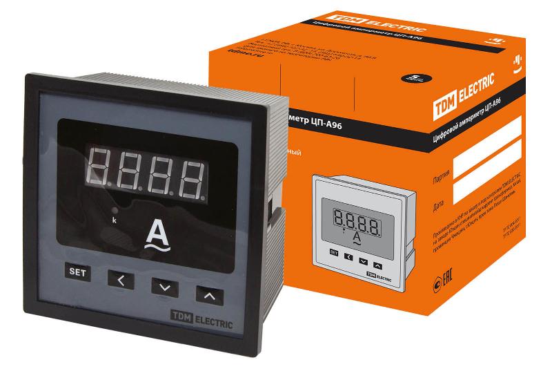 Цифровой амперметр ЦП-А96 0-9999А-0,5-Р