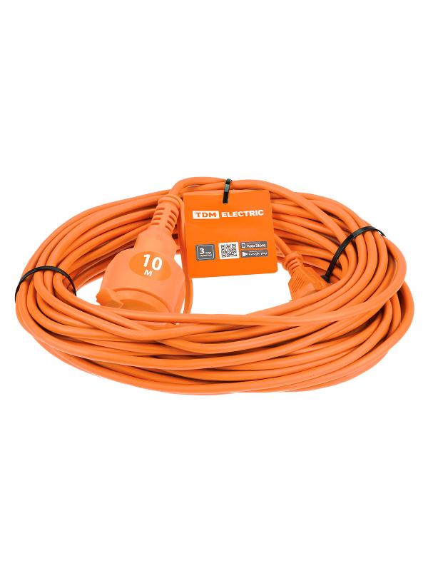 Удлинитель-шнур силовой УШ6  (штепс. гнездо, 10м ПВС 2х0,75)